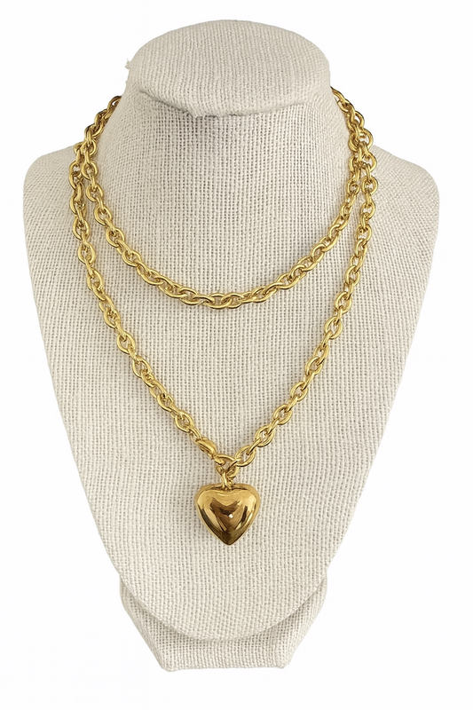 Layered Heart Necklace