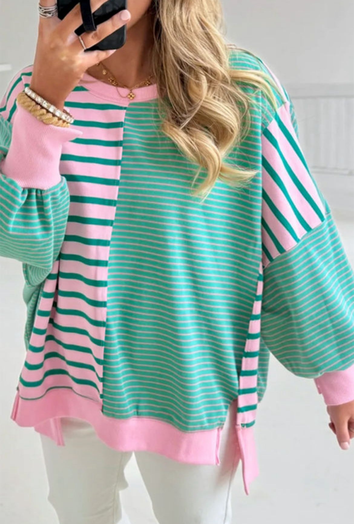 Striped and Southern Crewneck